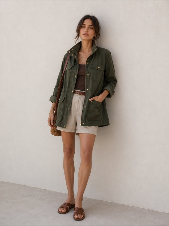J. Crew Jackets & Blazers - J.Crew Women’s New Downtown Field Jacket Dark Moss Green